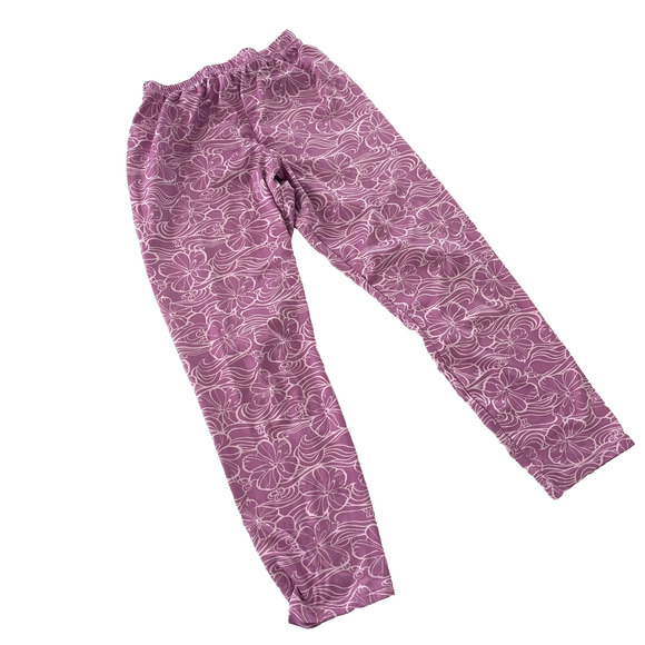 Patagonia Capilene Thermal Baselayer Pants Girls L Leggings Pink Flower - Picture 1 of 3